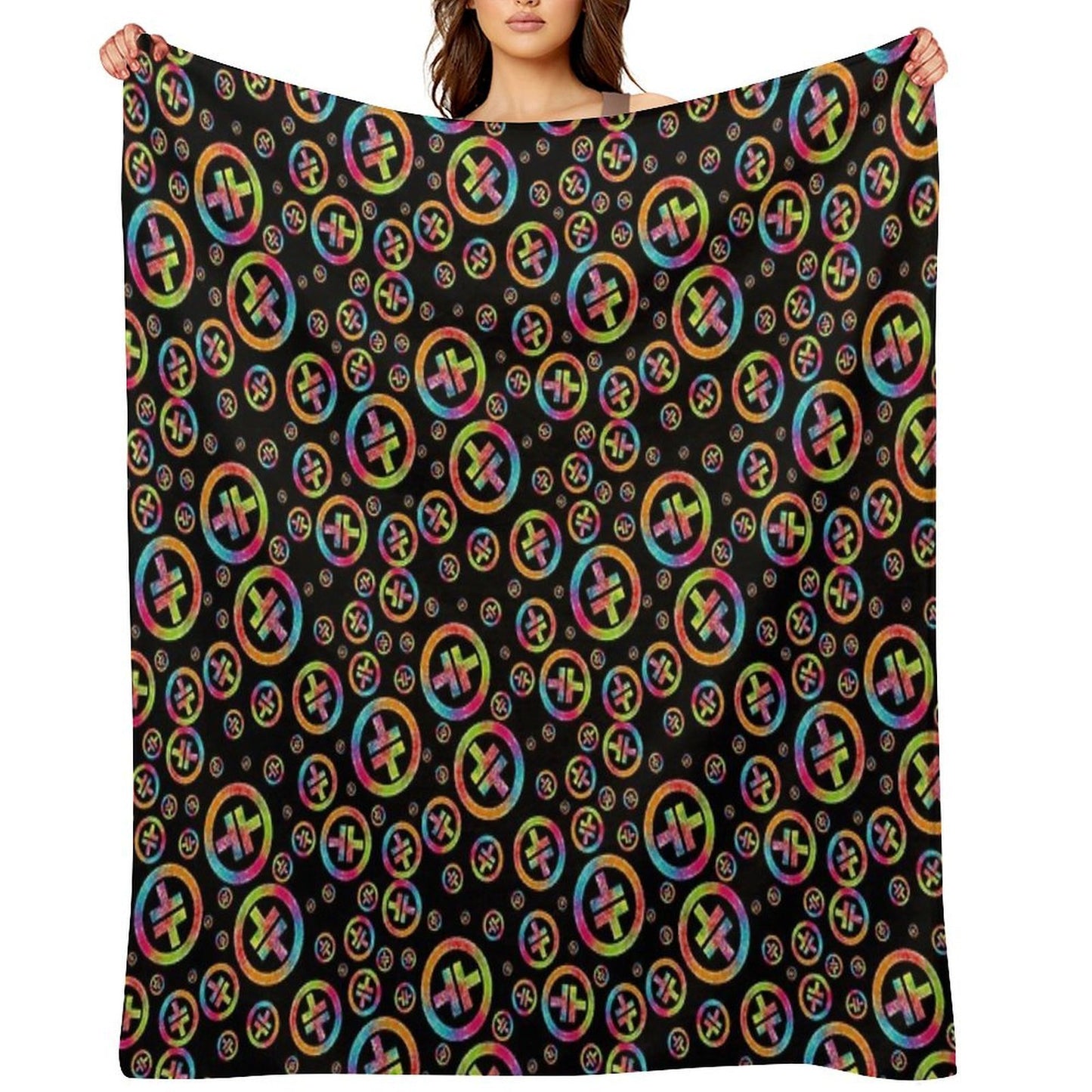 Take That Neon Symbol Premium Throw Blanket