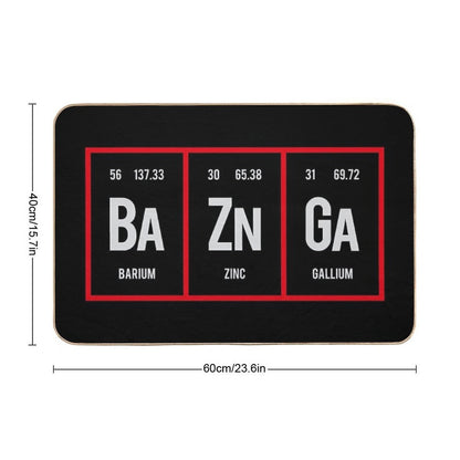 Baznga - Periodic Table of Elements  Anti-Trip Bath Mat