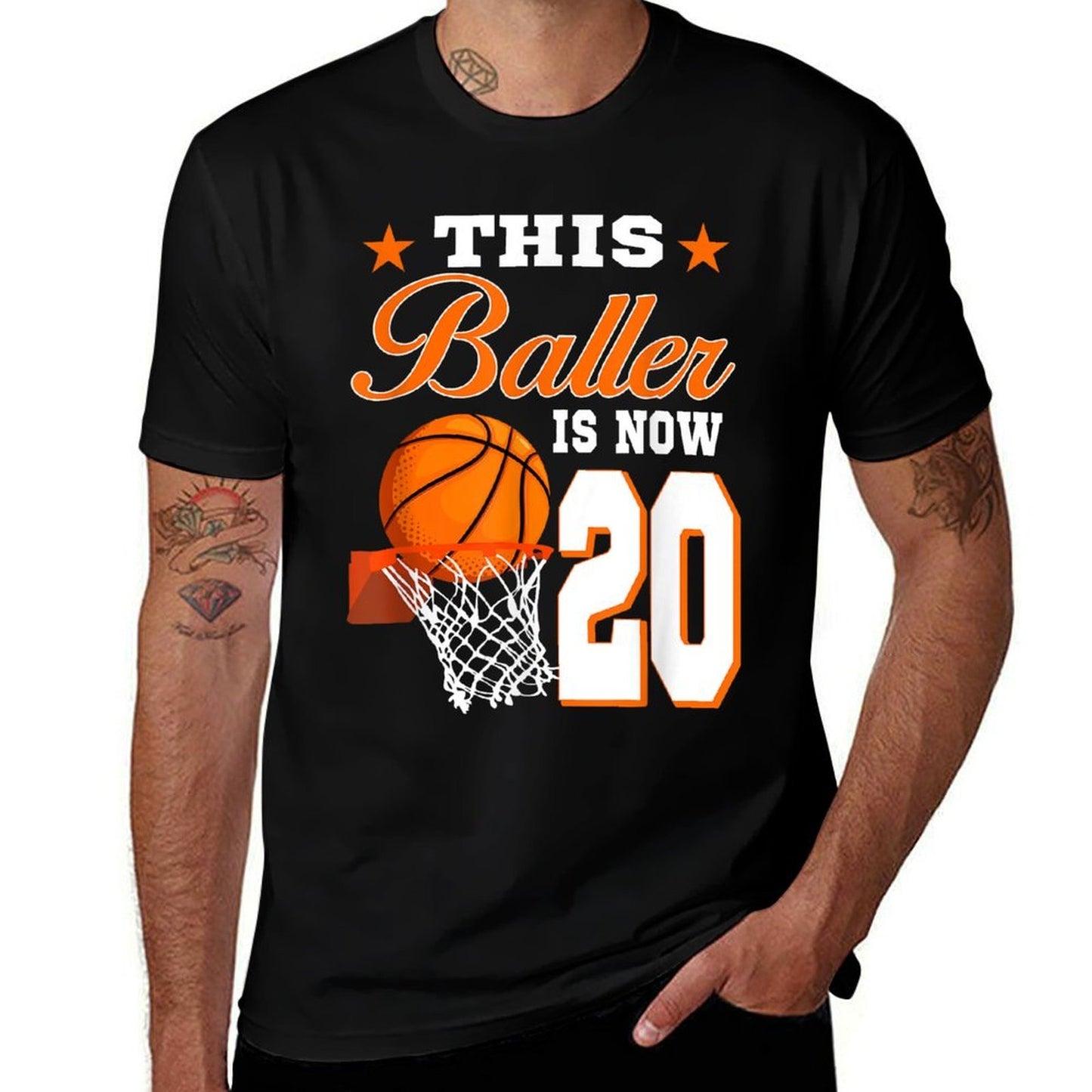 This Baller Is Now 20 Year Old Basketball 20th Birthday  Classic T-Shirt