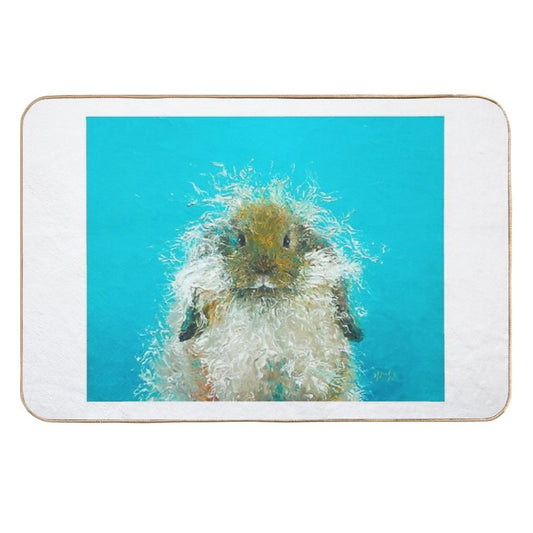 Hairy Scary Rabbit  Long-Lasting Bath Mat