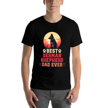 Best German Shepherd Dad Ever For Dog Dad Dog Lover  Graphic-printed T-Shirt