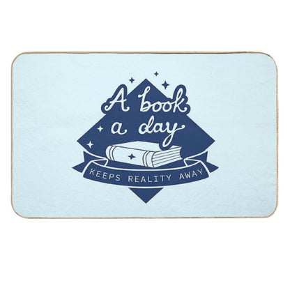 A Book A Day - Book Lover Design Durable Bath Mat