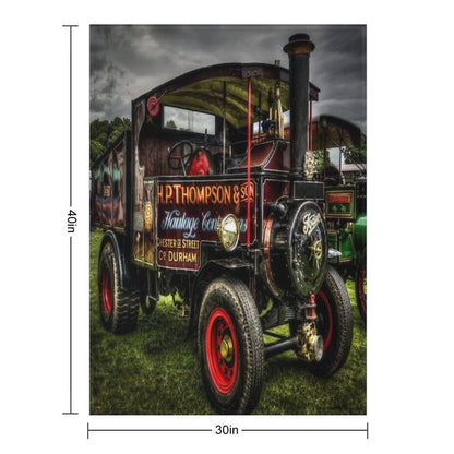 Traction Engine At The Steam Rally Comfort Throw Blanket