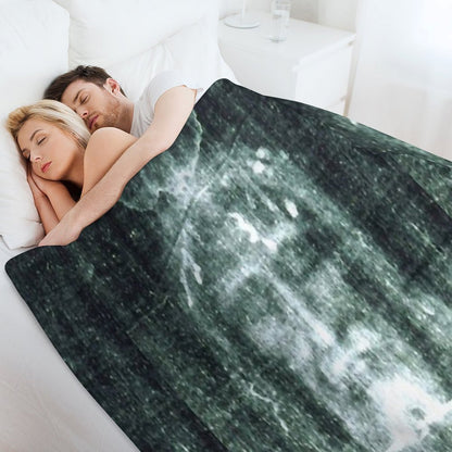 Holy Shroud of Turin Sustainable Throw Blanket
