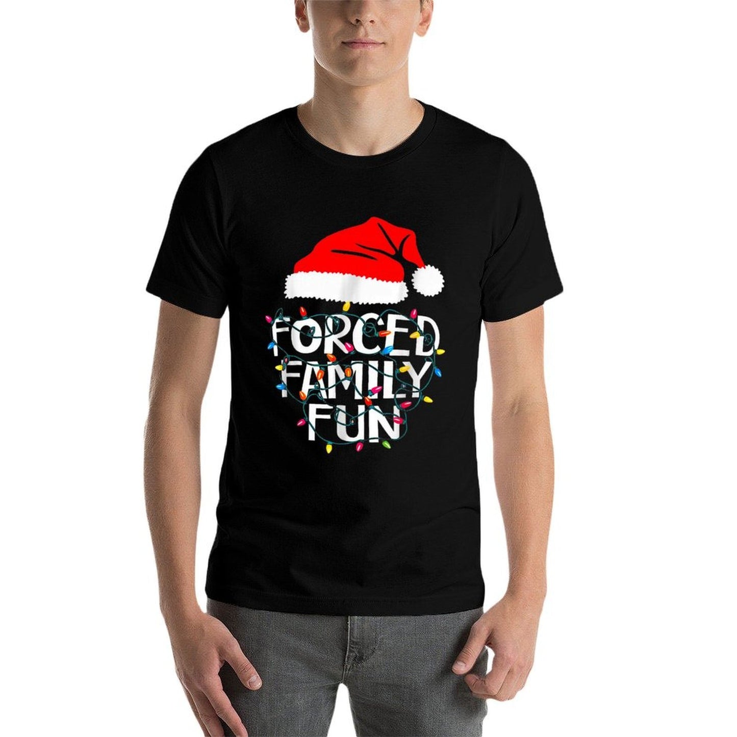 Forced Family Fun Sarcastic Christmas Funny  Classic T-Shirt
