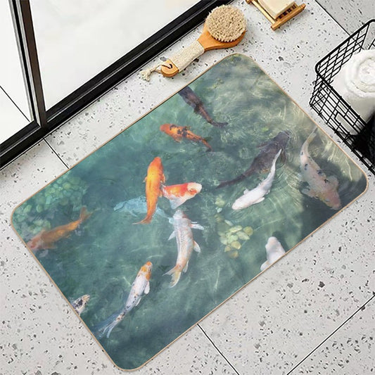 KoiPond  Easy To Clean Bath Mat