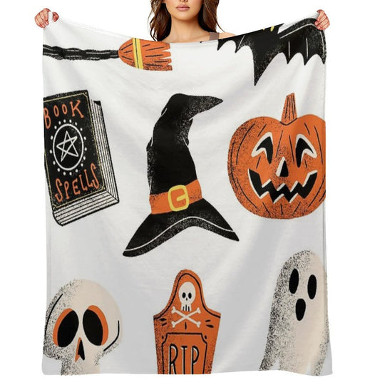 Halloween Pack Shrink-resistant Throw Blanket