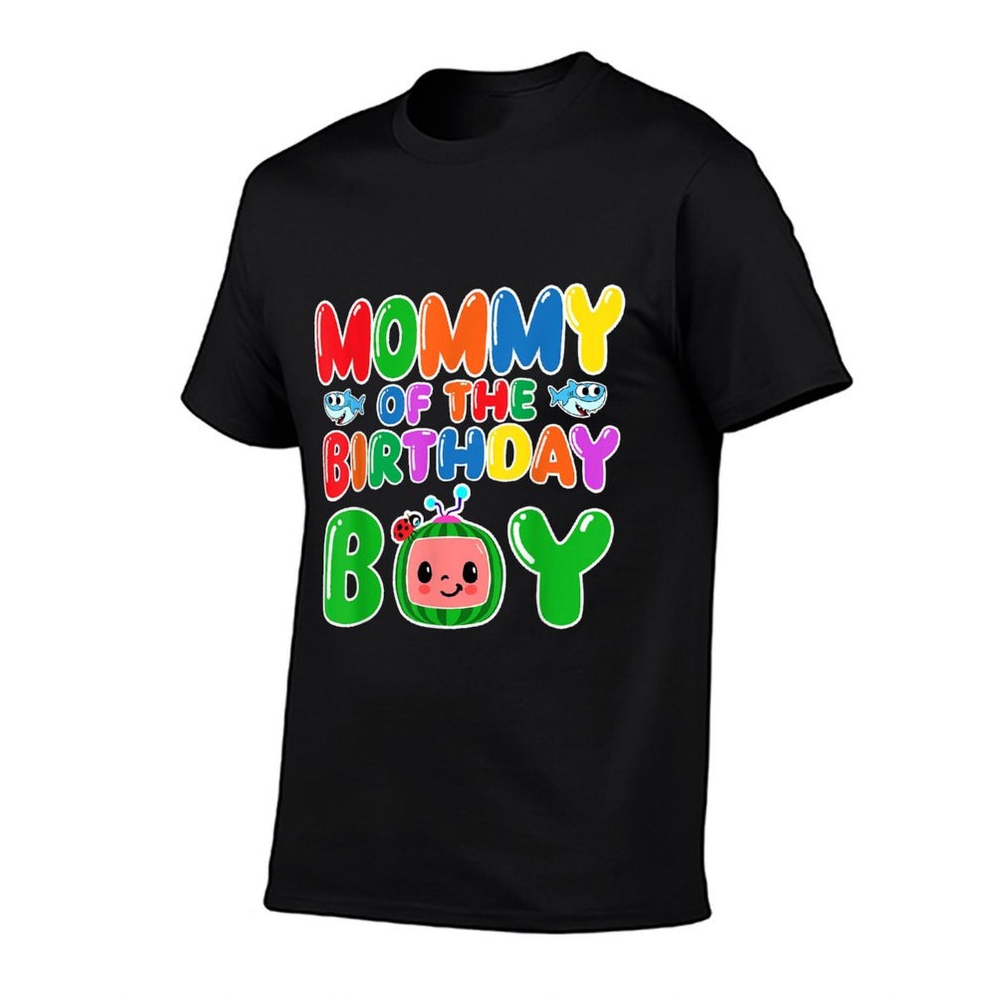 Mommy Of The Birthday Boy Funny Melon Family Party Matching  Trendy Pattern T-Shirt