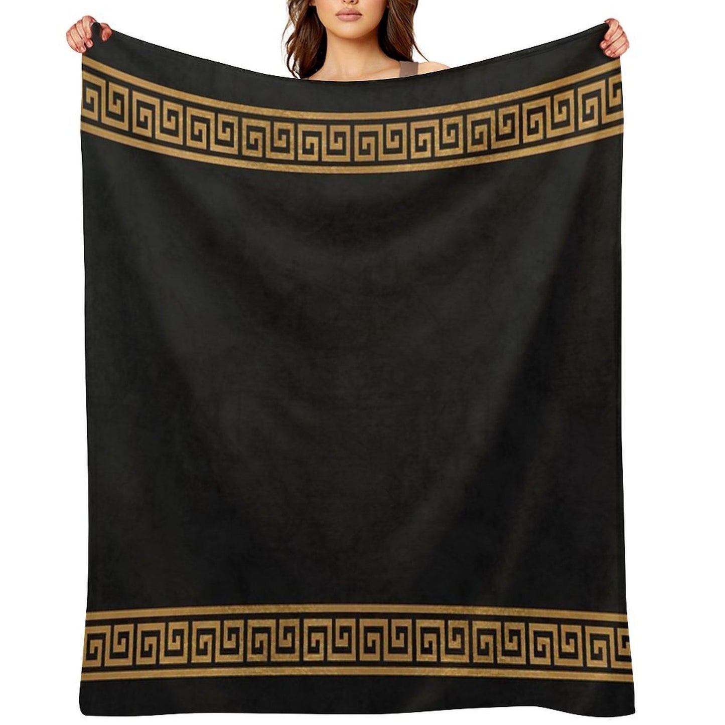 Great Greek Pattern Sustainable Throw Blanket