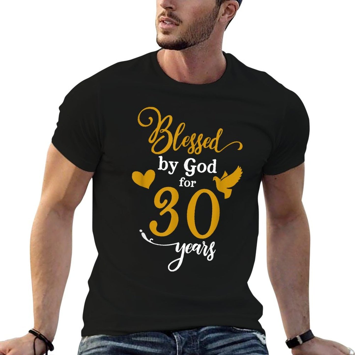 Blessed By God For 30 Years, 30th Birthday  Durable T-Shirt