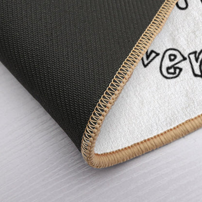 Scarfo 'Always Alone, Never Lonely' Logo  Absorbent Bath Mat