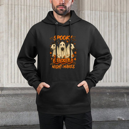 Halloween Vibes Horse Lover Boo Ghost Spooky Night-mares Unisex Design Hoodie