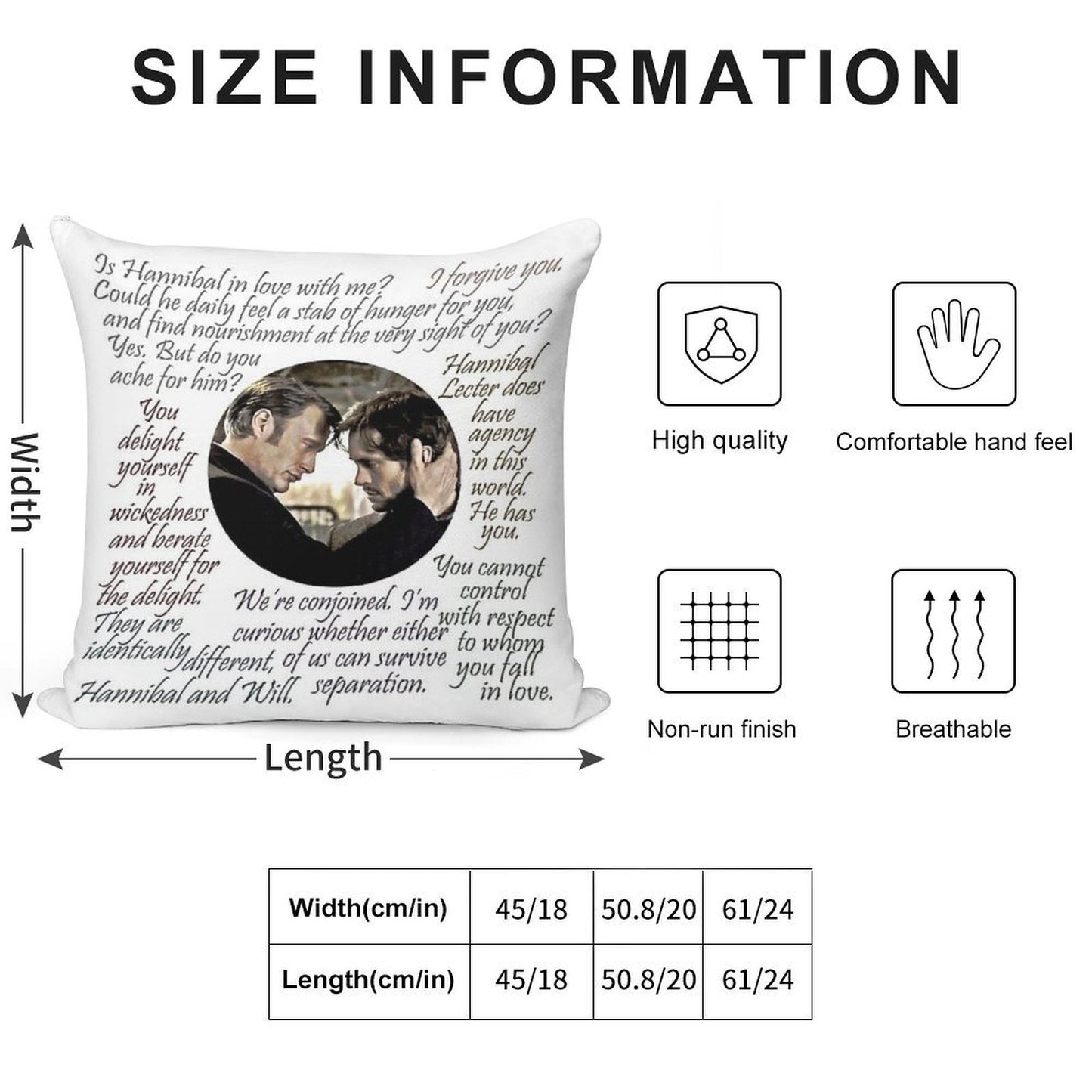 Hannigram Quotes Soft Gift Ready Throw Pillow