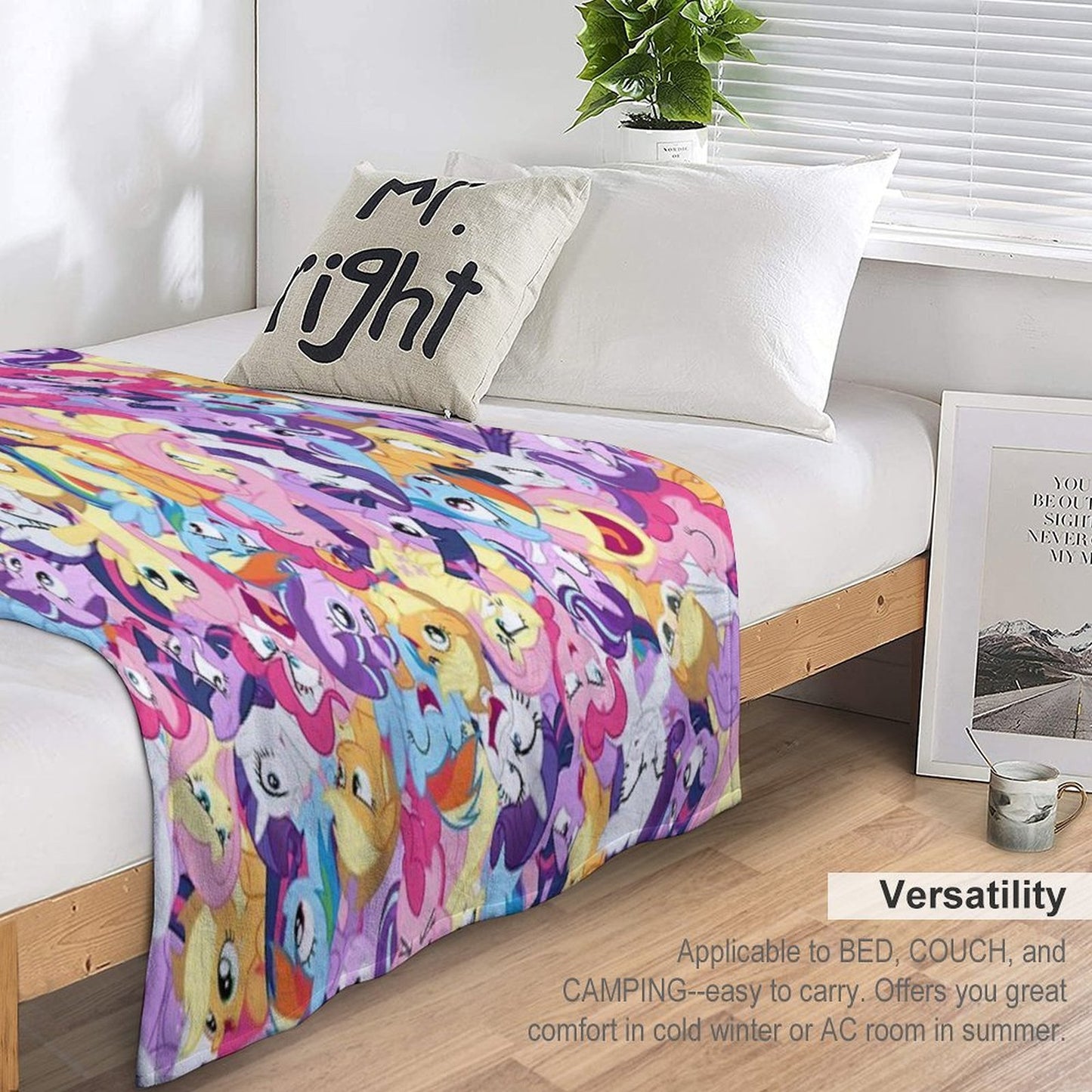 Mane Seven Mess Sustainable Throw Blanket