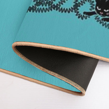 Unravel (in Blue)  Non-Slip Bath Mat