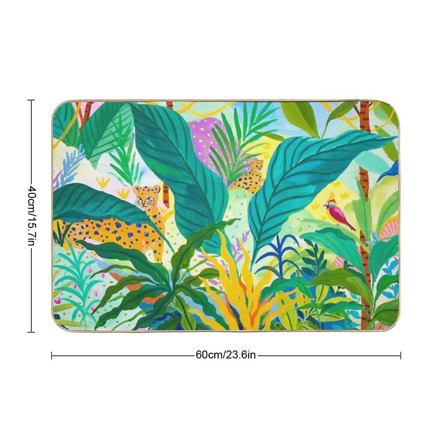 Paradise Jungle  Easy To Clean Bath Mat