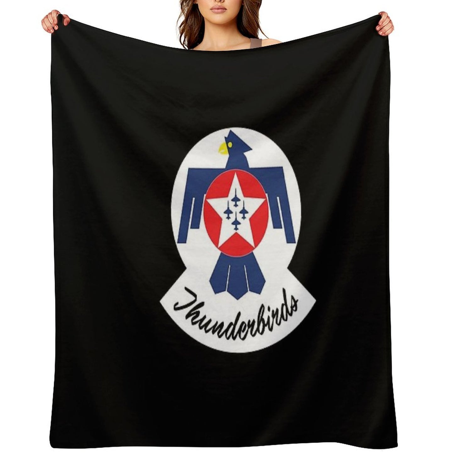USAF Thunderbirds Logo Premium Throw Blanket