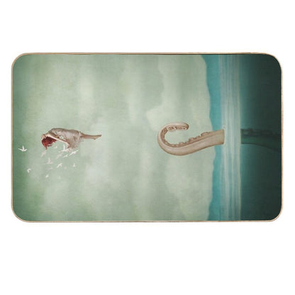 Uncontained  Slip-Resistant Bath Mat