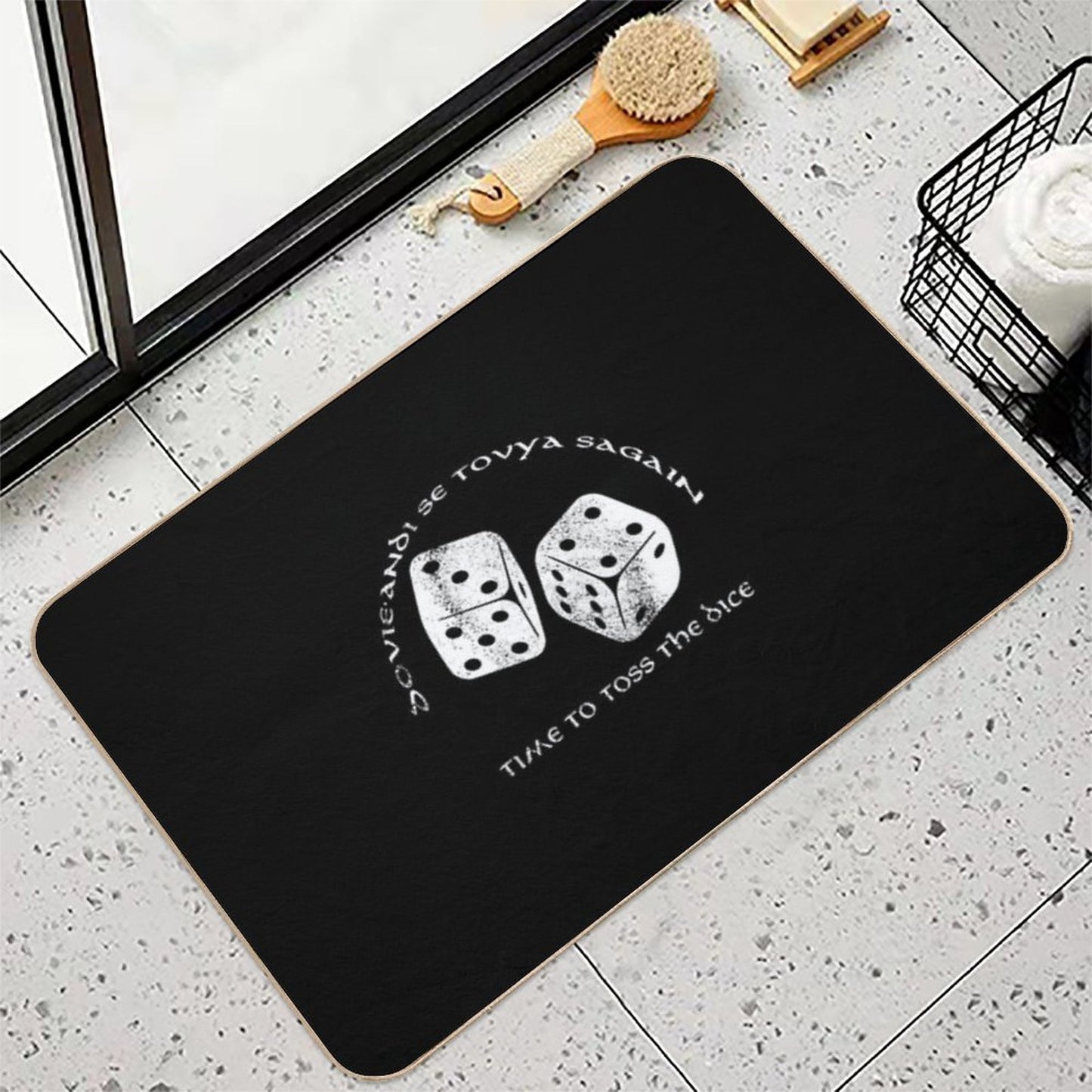 Time To Toss The Dice - Wheel of Time  Long-Lasting Bath Mat