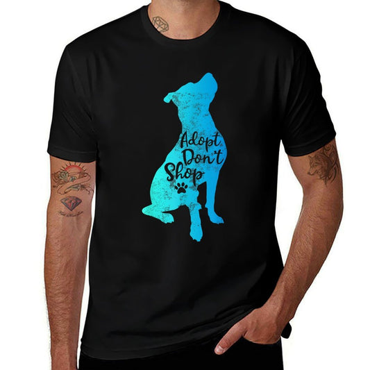 Pitbull Adopt Dont Shop Pitbulls Dog Mama Cute Pittie Mom  Ribbed Collar T-Shirt