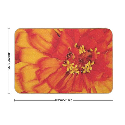Orange Blossom Water Color  Pet-Safe Bath Mat