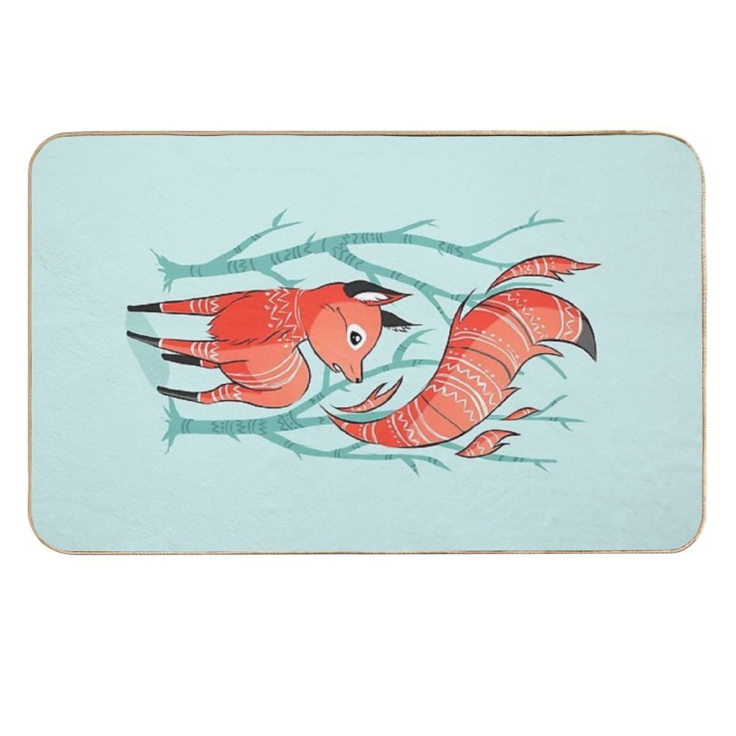 Winter Fox  Rapid-Drying Bath Mat