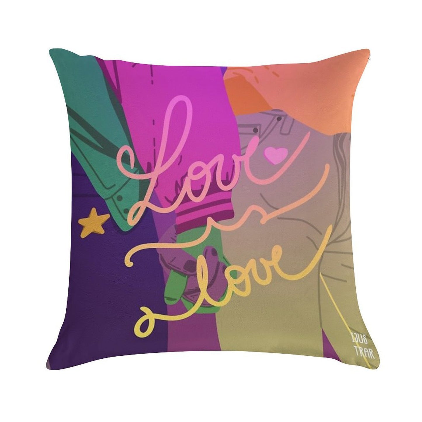 Love Is Love Soft Decorative Cover Throw Pillow