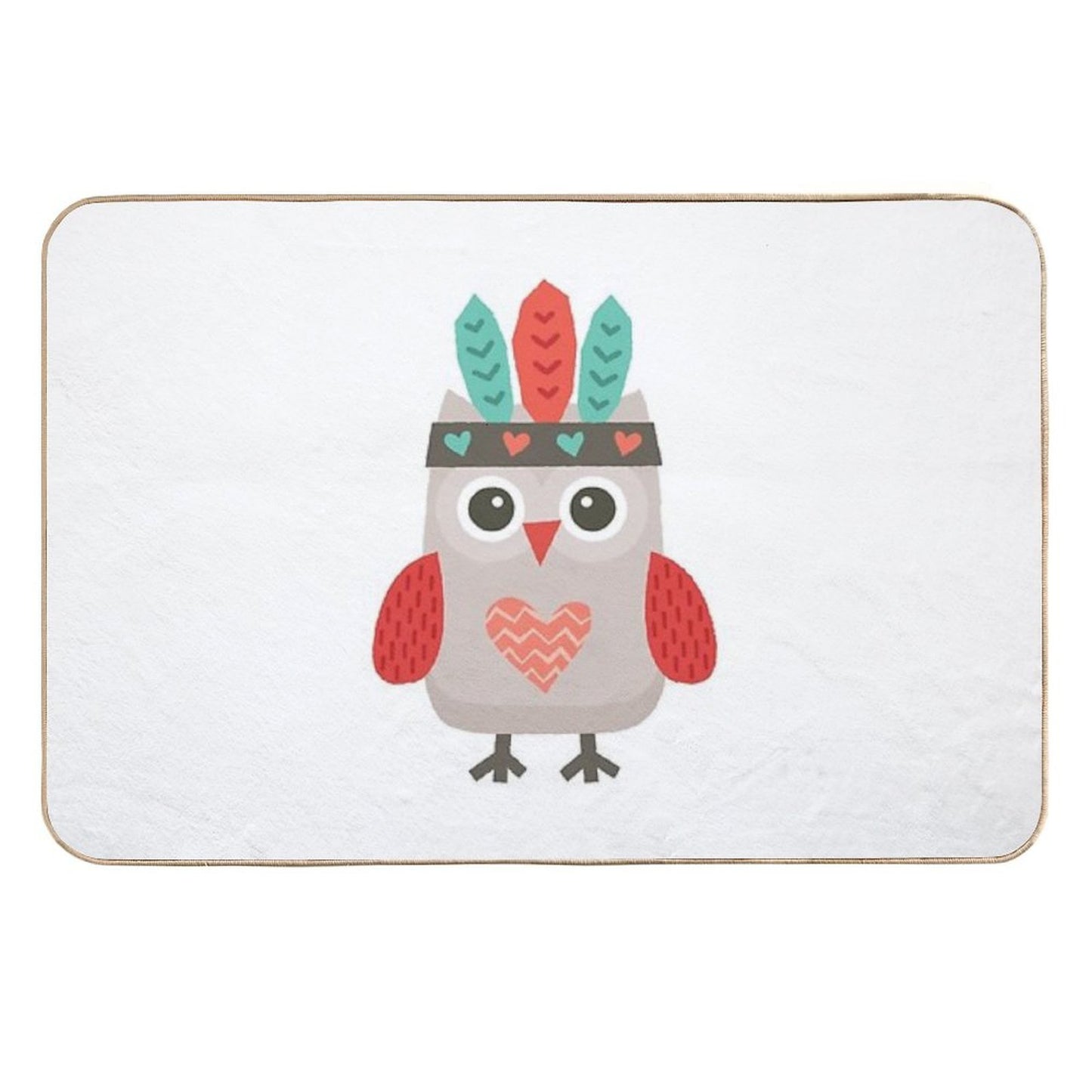 Hipster Owlet  Pet-Safe Bath Mat