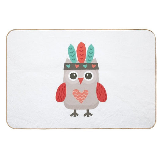 Hipster Owlet  Pet-Safe Bath Mat