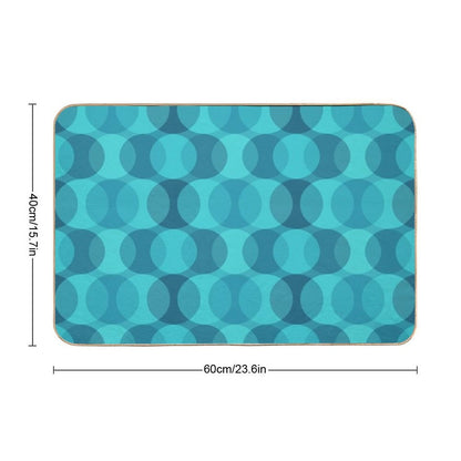 Retro Gradated Bubble Pattern 327  Absorbent Bath Mat