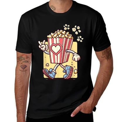 Popcorn Sweet The Popcorn Cinema Watching Movies Popcorn  Relaxed-fit T-Shirt