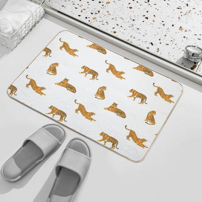 Tiger Pattern  Rapid-Drying Bath Mat