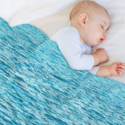 Turquoise Ocean Multi-functional Throw Blanket