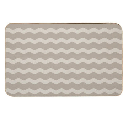 Abstract Print  Slip-Resistant Bath Mat