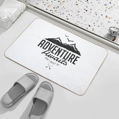 ADVENTURE AWAITS  Absorbent Bath Mat