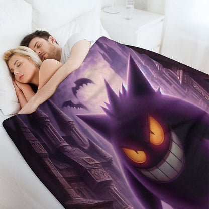 Purple Ghost Multi-functional Throw Blanket