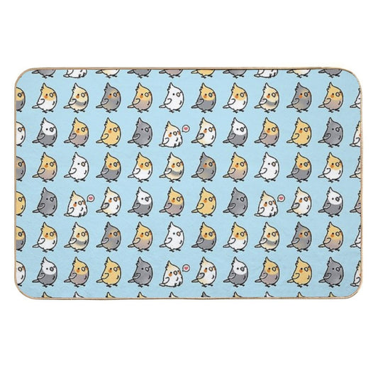 Chubby Cockatiel Collection  Versatile Bath Mat