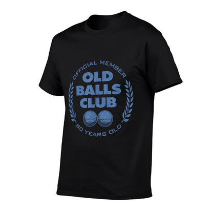 80 Year Old Golfer Golfing Golf 80th Birthday Old Balls Club  Slim-fit Cut T-Shirt