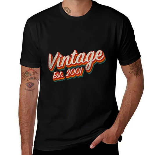 Vintage 2001 21st Birthday Limited Edition 21 Year Old  Cotton T-Shirt
