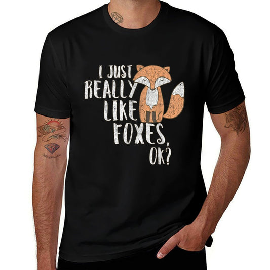 Fox T for Women I Just Really Like Foxes OK T-shirt  Affordable Price T-Shirt