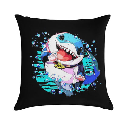 Jeff The Land Shark Soft Anti-Pilling Throw Pillow