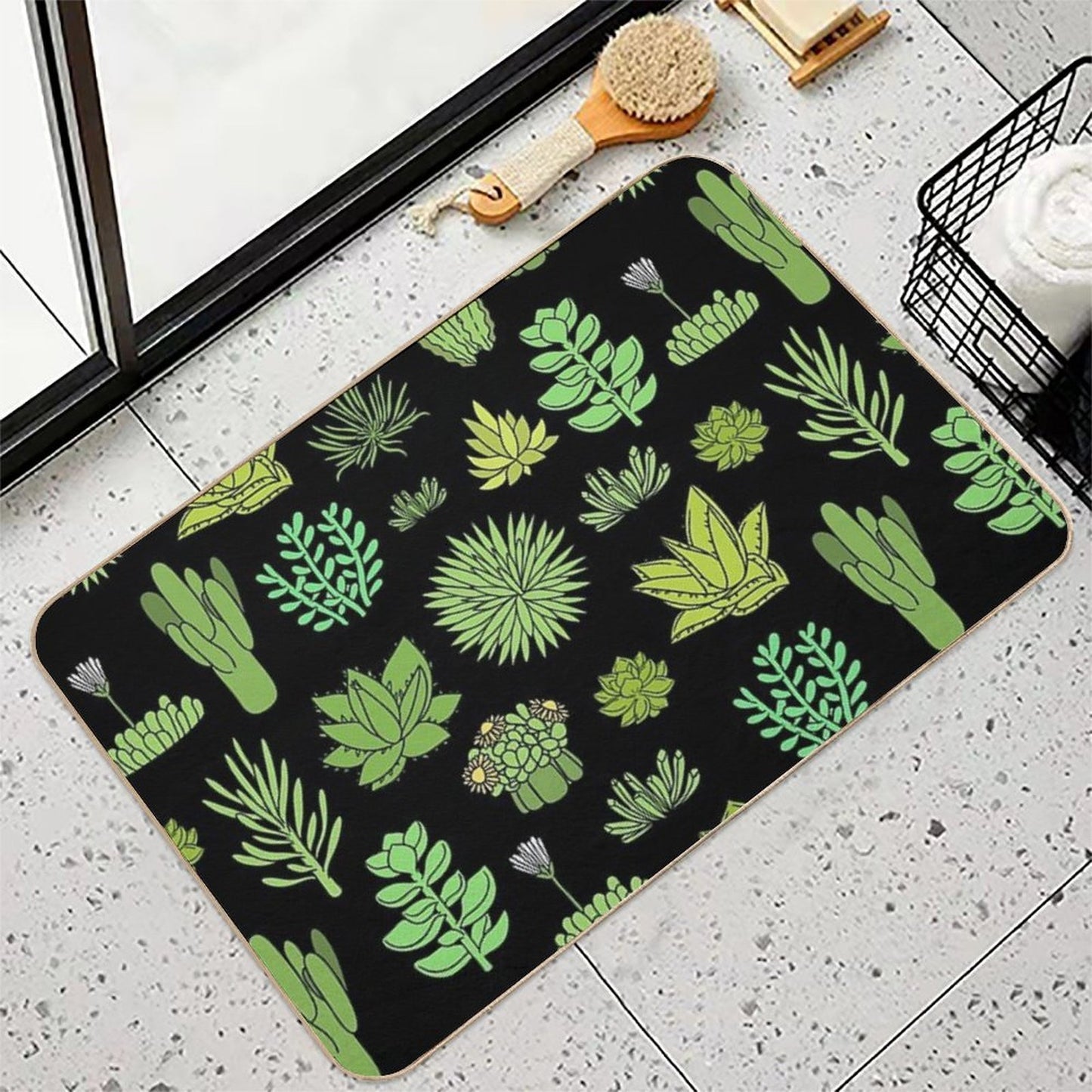 Succulents And Cactus. For Cacti Plant Lover  Multi-Purpose Bath Mat