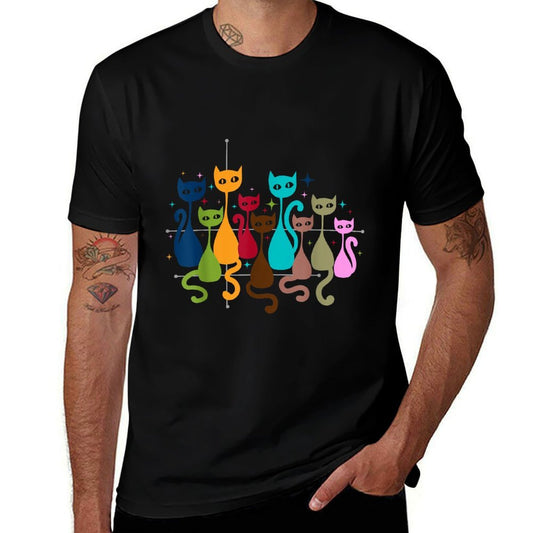 Classic Art Kitten Lover Vintage Artwork Cute Cat  Graphic-printed T-Shirt