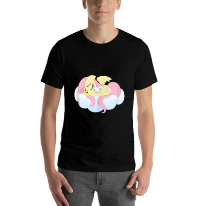 My Little Pony Fluttershy And Angel Bunny Sleeping  Lightweight T-Shirt