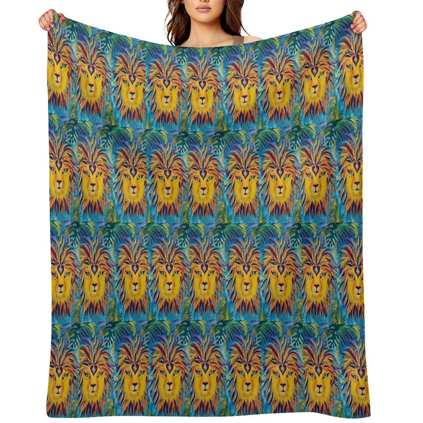 Leo Mirrors Velvety-soft Throw Blanket