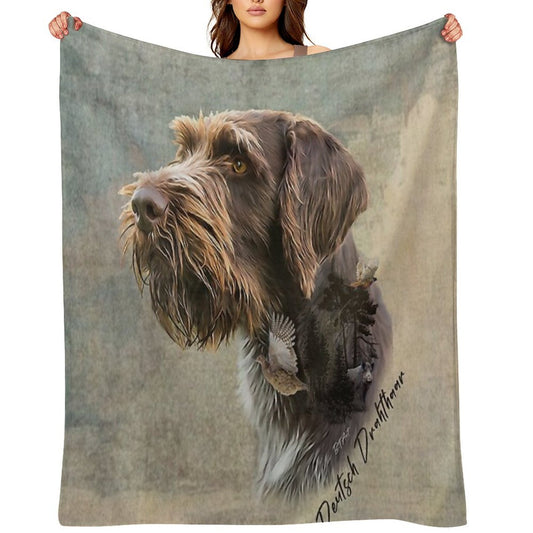Wirehaired Pointing Griffon Comfort Throw Blanket