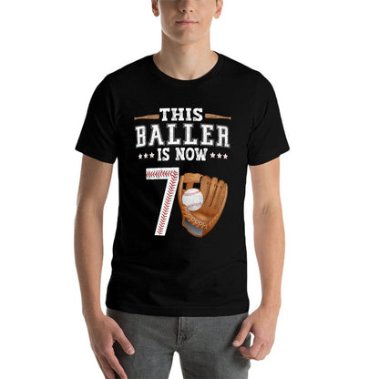Boys Baseball Birthday Age 7 Sports Themed Birthday  Odor-resistant T-Shirt