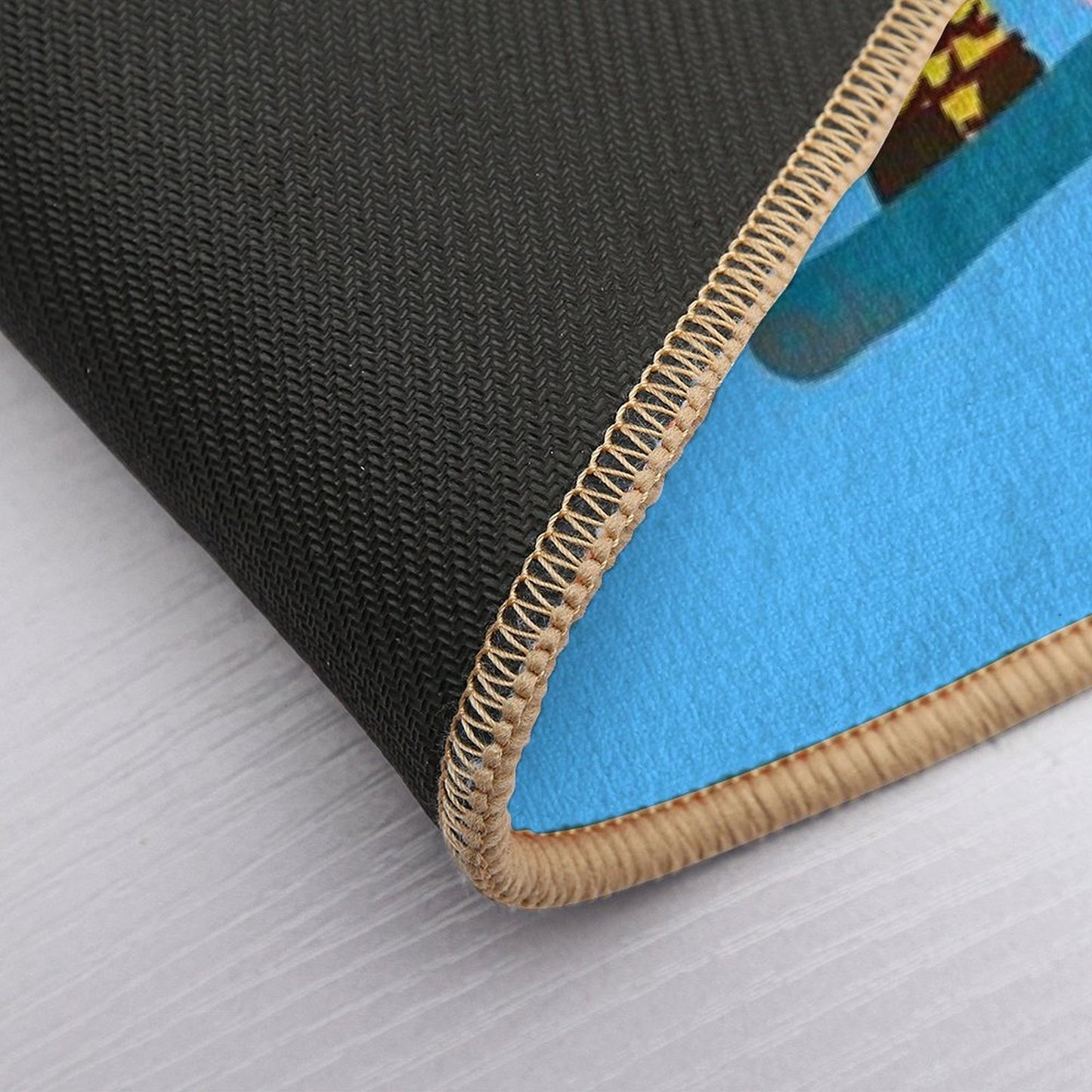 Funky Groovy Snowboarder  Fade-Resistant Bath Mat