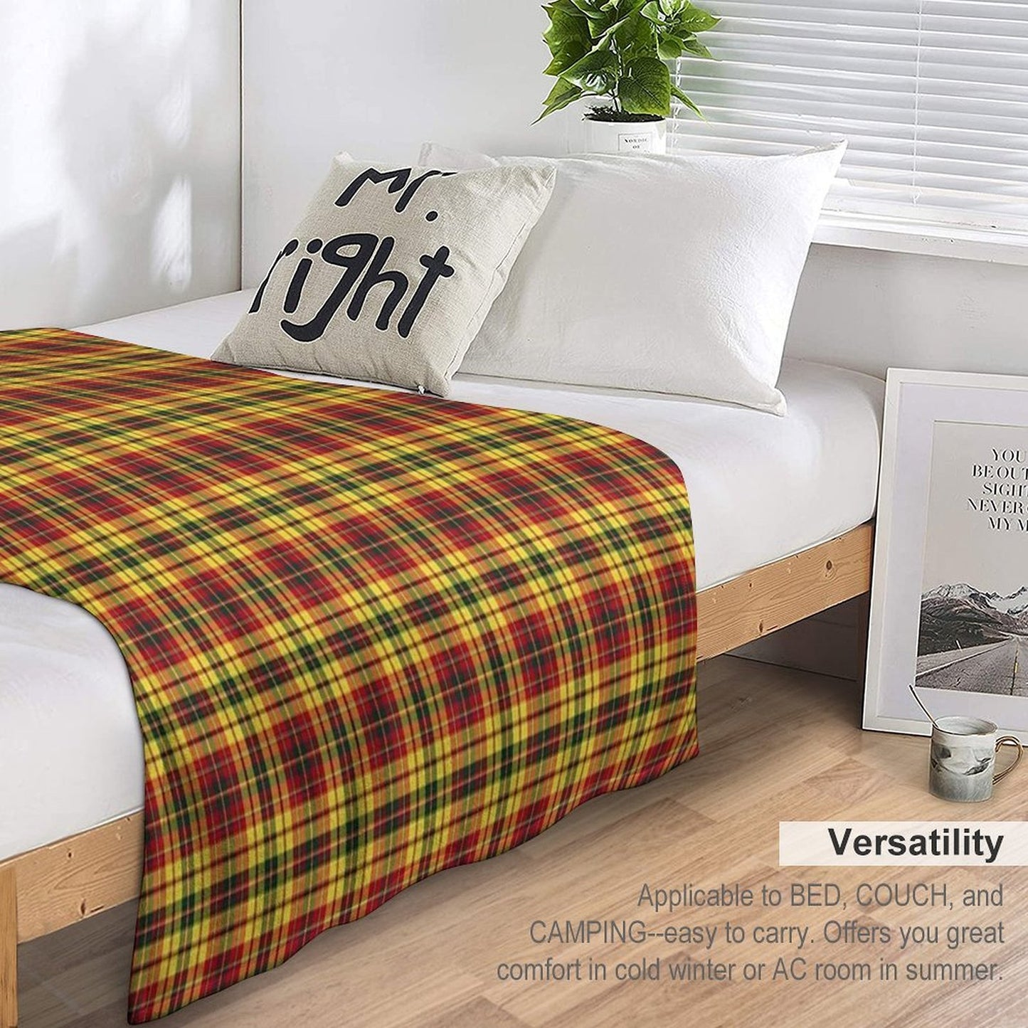 Strathearn Scotland District Tartan Colorful Scottish Plaid Velvety-soft Throw Blanket