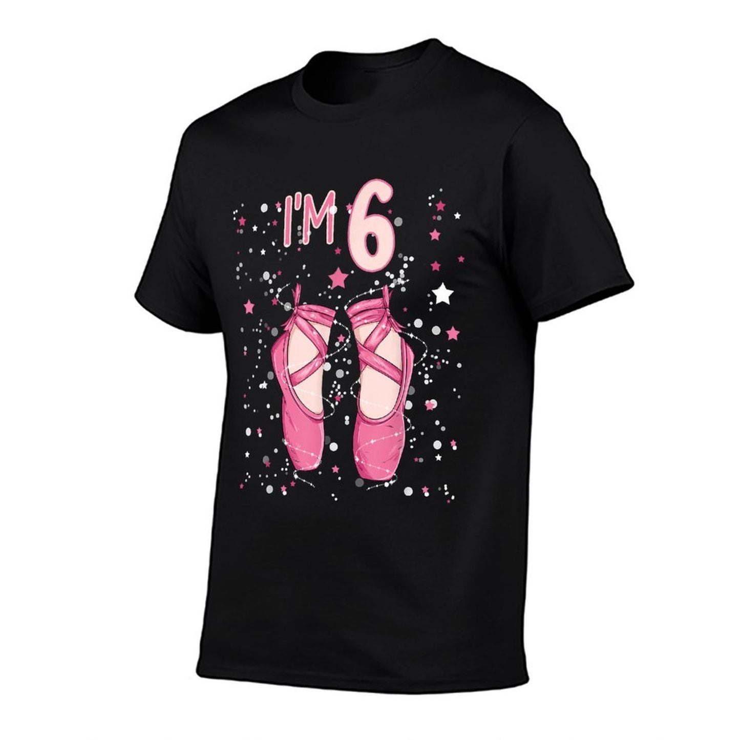 Ballerina 6th Birthday Party 6 Years Old Ballet Shoes  Odor-resistant T-Shirt